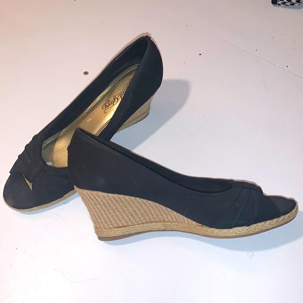 Faded Glory peep-toe wedge sandals